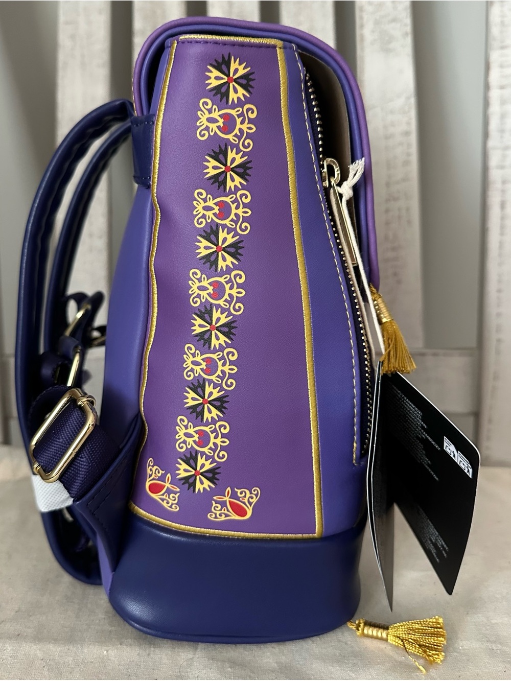 Loungefly Exclusive Disney Aladdin Magic Carpet Drawstring Mini Backpack - Picture 4 of 9